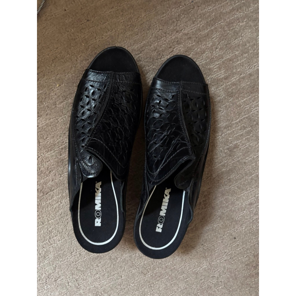 NEW Black Mules Size 40